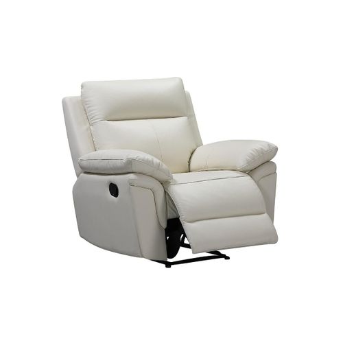 Fauteuil Relax En Cuir De Buffle Pakita - Ivoire