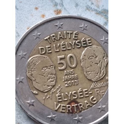 Piéce De 2 Euros Traité De L,Élysée