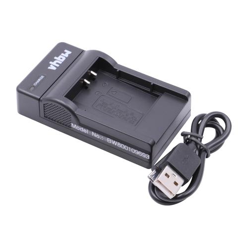 vhbw Chargeur USB compatible avec Ricoh GR IIIx caméra, action-cam - Chargeur, témoin de charge