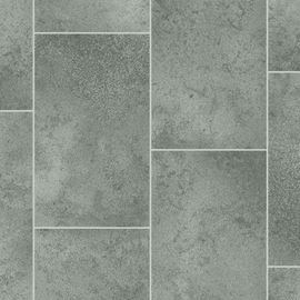 Sol Vinyle Style - Imitation Carrelage gris decoweb.com - 2 x 6m