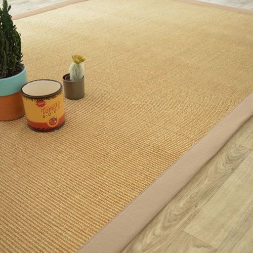 Tapis Sisal Yucatan Naturel Ganse Beige Decoweb.Com - 160 X 230 Cm