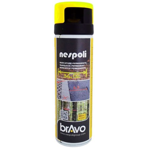 Peinture Aérosol Marquage Permanent NESPOLI - Jaune Fluo (182110)