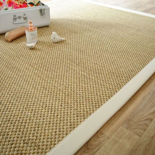 Tapis Sisal Kidara Naturel Ganse Écru Decoweb.Com - 140 X 200 Cm