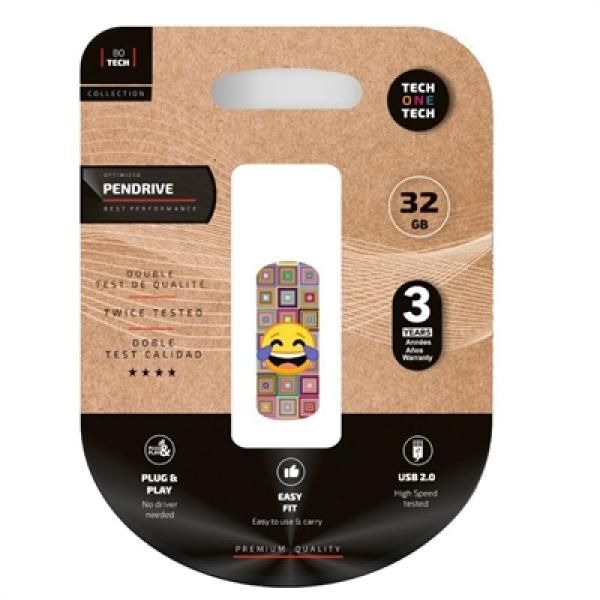 TECH ONE TECH ClipTECH emoji meparto 32 Gb USB 2.0