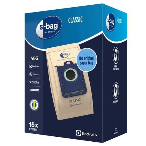 Boite de 15 sacs S-BAG E200M classic Aspirateur (9001688002 ARTHUR MARTIN ELECTROLUX AEG ZANUSSI)