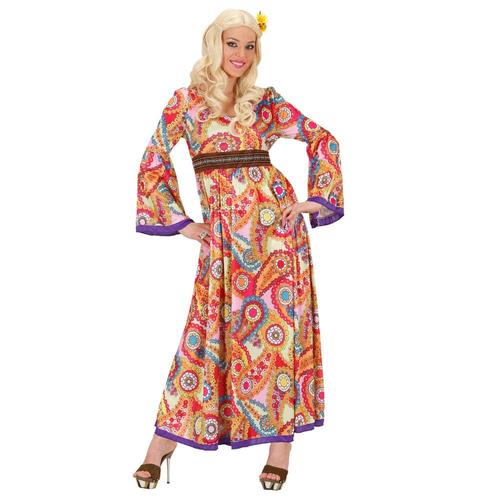 Déguisement Hippie Woodstock Robe Longue Femme