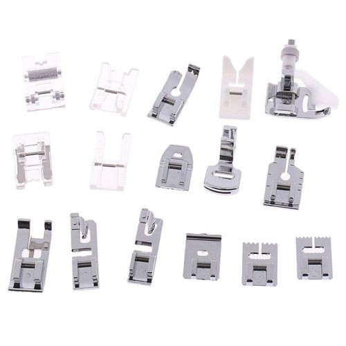 Kit De 16 Pieds Presseurs Pour Minii Machine À Coudre, Avec Boîte Pour Brother Singer, Outils De Couture, Accessoire