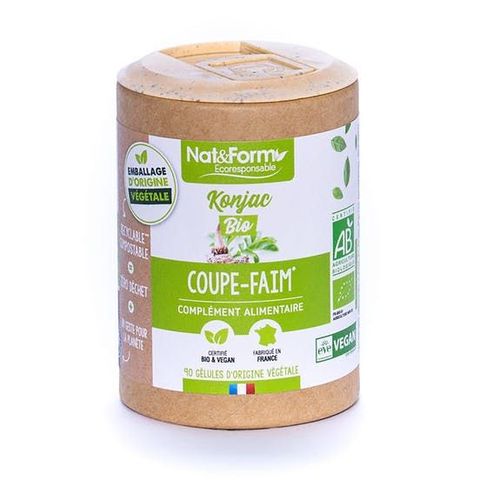 Coupe-Faim Minceur Konjac Bio 90 Gélules Nat & Form 