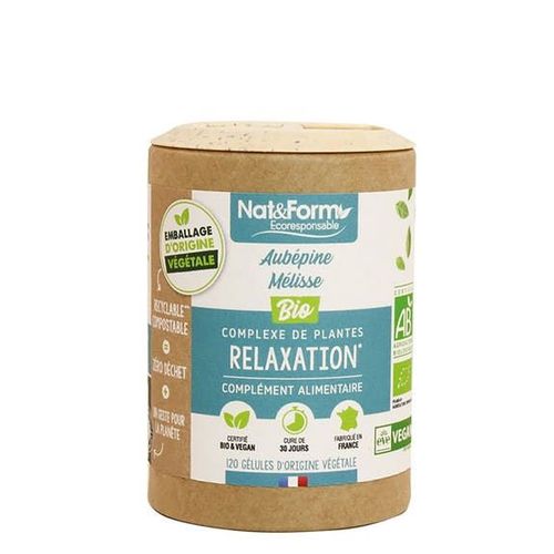 Aubépine Mélisse Bio 90 Gélules Nat & Form 