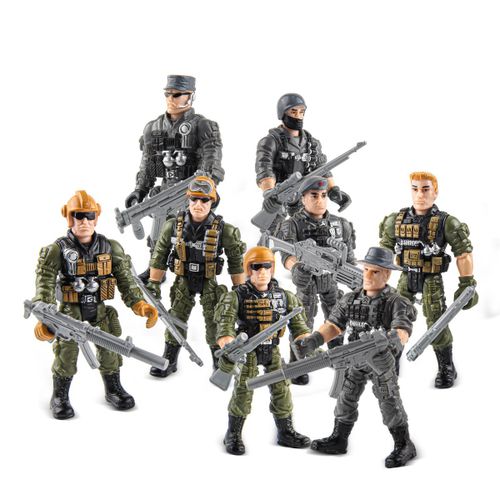 Td® Modèle De Simulation De Jouet De Soldat Du Corps Des Marines Modèle Militaire De Personnage De Petit Soldat Jouet Pour Enfants X