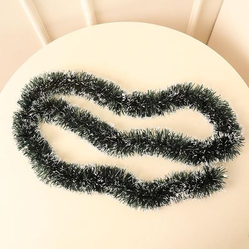 Guirlandes colorées pour arbre de nnoël, fournitures de fête, hauts de Bar, ornements en ruban, guirlandes de canne blanc vert foncé, 2M