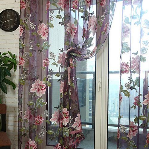 Rideau De Fenêtre En Tulle Pur 3d, Textile De Maison Brodé De Fleurs, Tissu Chinois