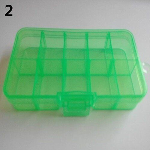 Boîte De Rangement En Plastique À 110 Fentes, Boîte De Rangement Réglable Pour Bijoux, Pilules Et Perles, Étui Organisateur