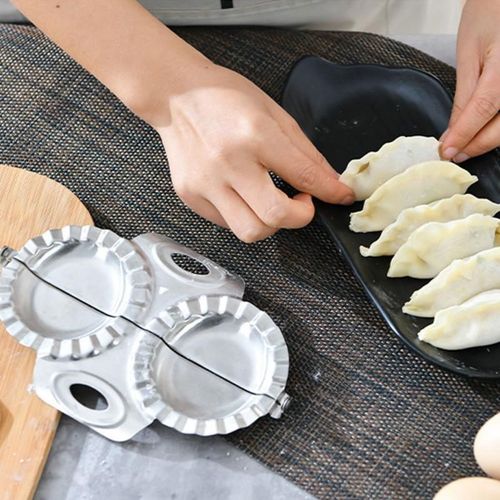 Presse à raviolis en acier inoxydable, moule à raviolis à Double tête, coupeur de pâte, Gadgets de cuisine, couteau Cocina