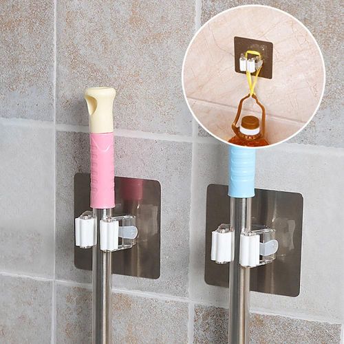 Support mural de rangement pour balai et serpillière, brosse, outil de cuisine, accessoire de ménage, crochets de tuyau suspendus L * 5