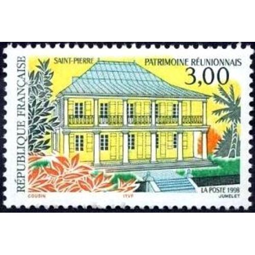 1 Timbre France 1998, Neuf - Patrimoine Réunionnais Saint-Pierre - Yt 3144
