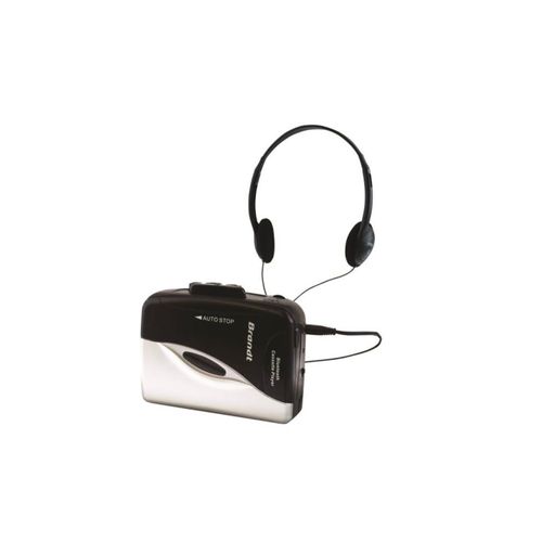 Walkman Brandt K7 bluetooth + Compil 80' Noir et gris