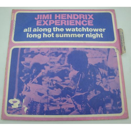 Jimi Hendrix Experience All Along The Watchtower/Long Hot Summer Night Sp 7" 1968 Barclay