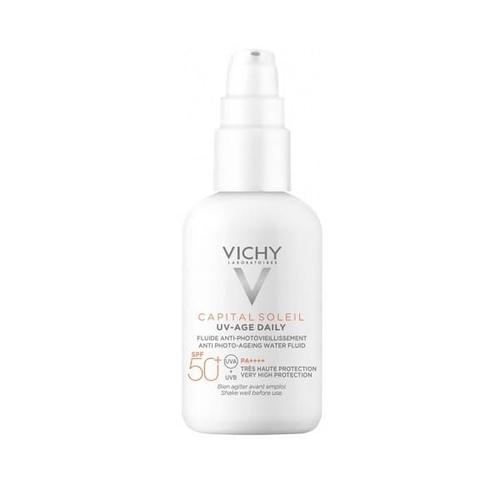 Vichy Capital Soleil Uv-Age Daily Spf50+ Water Fluid Antifotoaging 40ml 