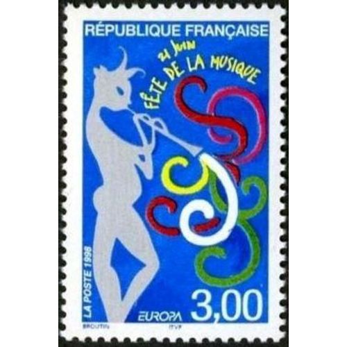1 Timbre France 1998, Neuf -Europa, 21 Juin - Fête De La Musique - Yt 3166