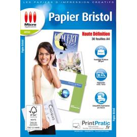 Pochette de 5 feuilles A4 de papier Bristol Fluorescent - Esprit Papier