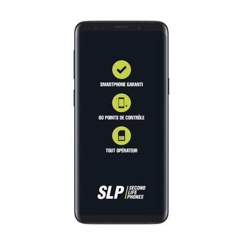 SMARTPHONE SAMSUNG GALAXY S9 5.8" DOUBLE SIM 64 GO NOIR SLP RECONDITIONNÉ GRADE PREMIUM