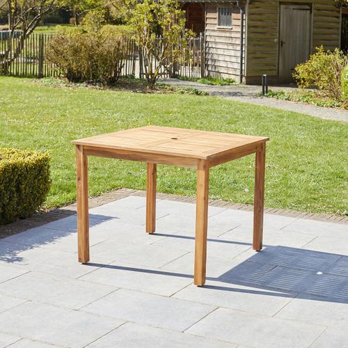 Table De Jardin Carr?E En Bois D'acacia