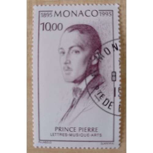 Timbre Neuf Oblitéré Du Prince Pierre. Monaco.