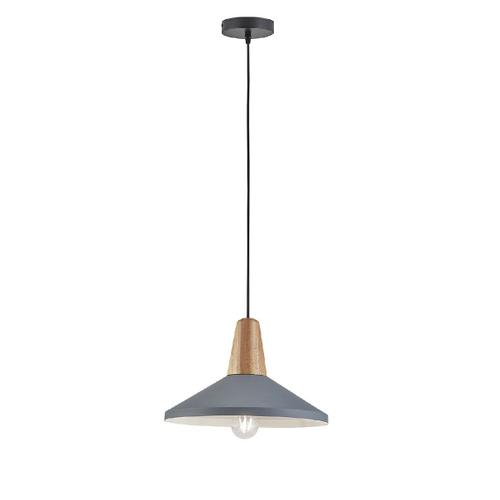 Homemania Lampe À Suspendre Tom - Lustre - Du Plafond - Gris En Acier, 36 X 36 X 130 Cm, 1 X E27, Max 60w