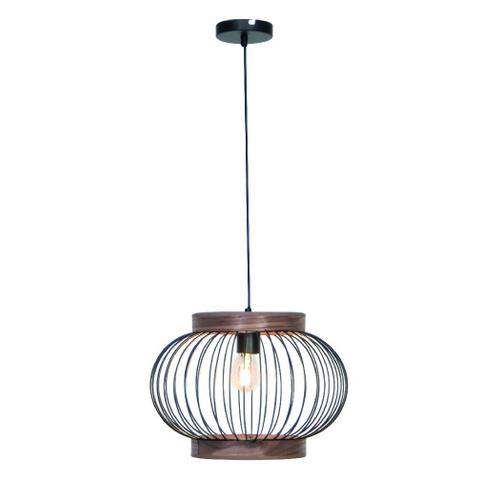 Homemania Lampe Suspendue Darling - Chandelier - Plafond - Bois En Acier, Bois, 45 X 45 X 120 Cm, 1 X E27, Max 60w