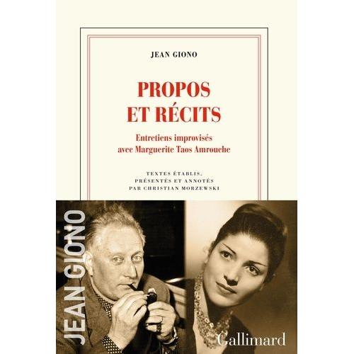 Propos Et Récits - Entretiens Improvisés Avec Marguerite Taos Amrouche