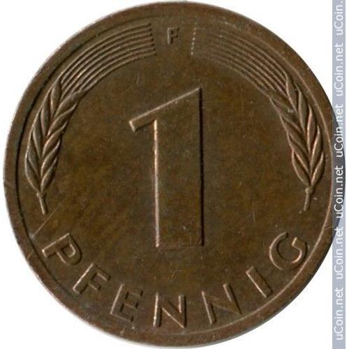 Allemagne ( Rfa) = Pièce De Monnaie De Collection De 1 Pfennig, Année 1978, Lettre F, En Cuivre