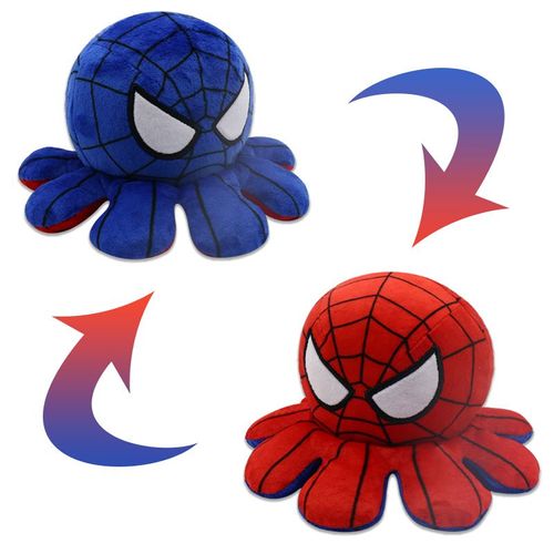 Marvel Peluches Réversibles Pour Poupée En Peluche À Deux Faces- Spider Man（A）20cm