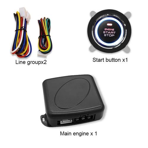 Système De Démarrage À Une Clé Sans Clé Pour Voiture,Allumage Automatique Du Moteur 12v #B
