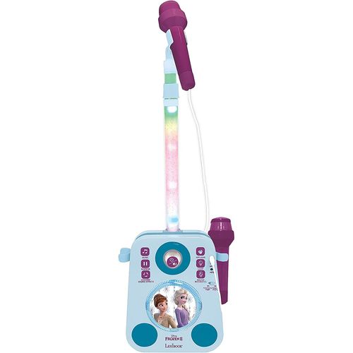 Karaoké Reine Des Neiges Avec Deux Microphones Et Effets Lumineux Et Sonores