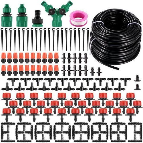 Système d'irrigation d'arrosage Goutte à Goutte Micro, arroseur de kit d'auto-arrosage de Plantes de Patio Bricolage pour Paysage de Jardin