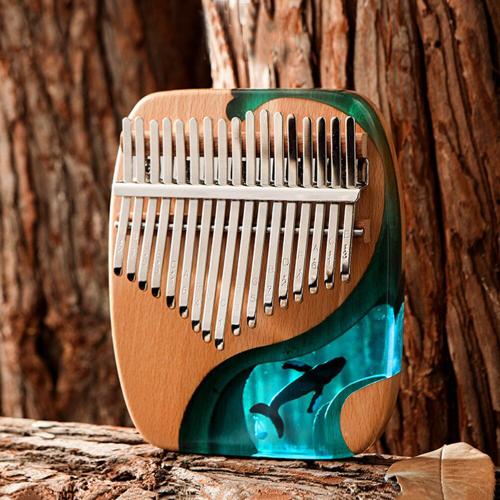 Instrument de musique à 17 touches, Piano à doigts de pin Kalimba, Machine à clavier africaine d'enseignement pour enseignants et étudiants