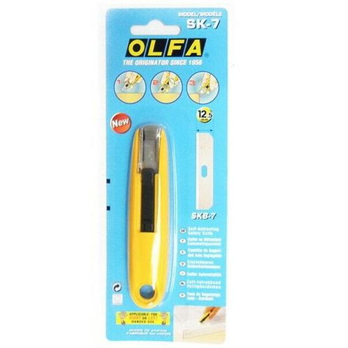 Cuter olfa mini plastico cuchilla ancha 12,5 mm retractil apto para zurdos