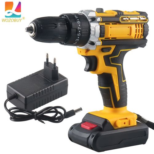 WOZO-Perceuse et visseuse à chocs sans fil 21V MAX,outil électrique avec 24.com et chargeur - Type Cordless Drill
