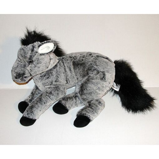 Peluche Poney Artisanale Crafty Ponies - Poney Gris Neuf Sous Emballage, Fabriqué Au Royaume-Uni