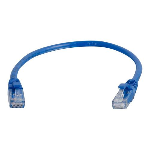 C2G Cat6 Booted Unshielded (UTP) Network Patch Cable - Cordon de raccordement - RJ-45 (M) pour RJ-45 (M) - 1 m - UTP - CAT 6 - moulé, sans crochet, bloqué - bleu