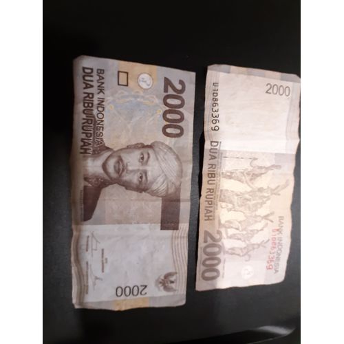 Lot De 2 Billets Indonésien De 2000 Roupies