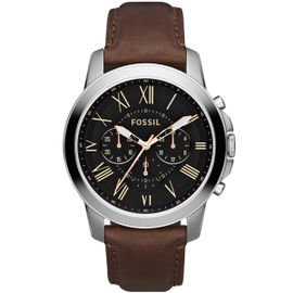 Montre Homme Fossil En Cuir Marron