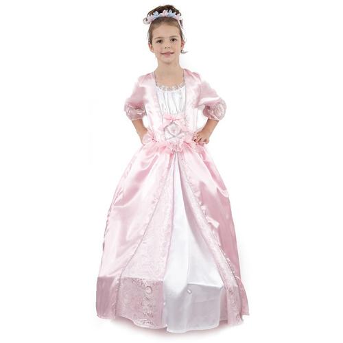 Déguisement Princesse Avec Une Couronne À Fleurs Fille - Taille: S 4-6 Ans (110-120 Cm)