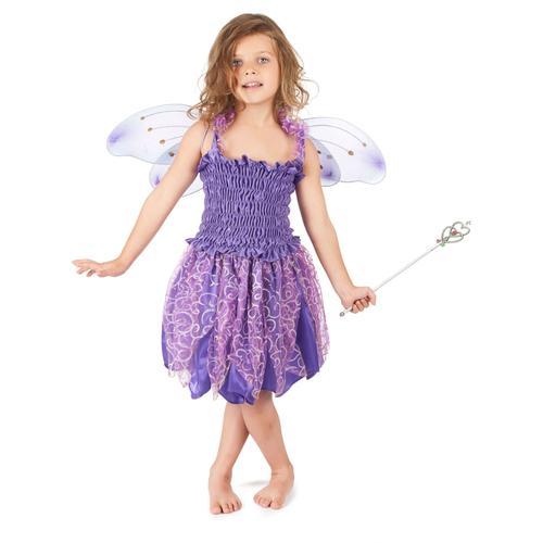 Déguisement Fée Violette Fille - Taille: S 4-6 Ans (110-120 Cm)