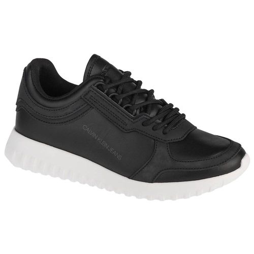 Calvin Klein Jeans Runner Lace Up Eva Lth Baskets Noires Pour Femmes