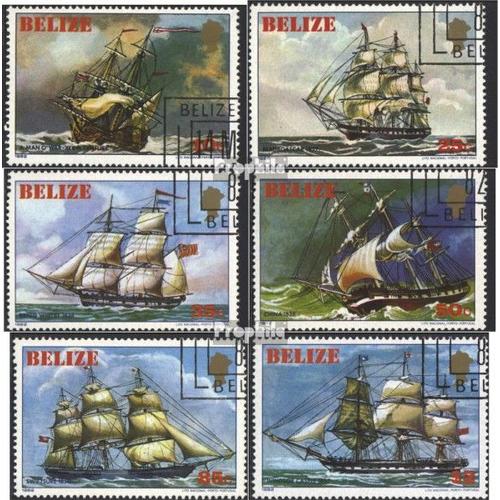 Belize 625-630 Oblitéré 1982 Historique Navires