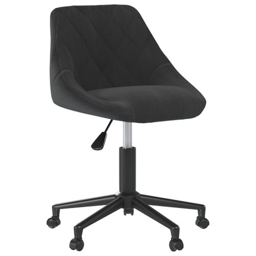 Vidaxl Chaise Pivotante De Salle À Manger Noir Velours