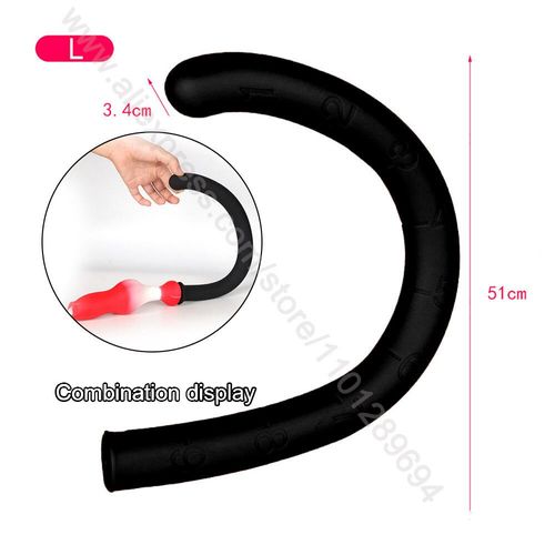Godemiché En Silicone Avec Queue De Renard De 35/65/95cm,Plug Anal Long,Jeux Sexuels Pour Adulte,Animal,Pénis Éducatif Pour Femme - Type Silicone Tail Bk L-Dog Dildos 6.5cm