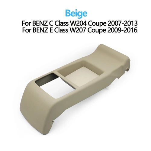 Accoudoir De Console Centrale De Siège Arrière De Voiture,Porte-Gobelet,Housse De Rangement Pour Mercedes Benz Classe C E Coupé,W204,W207,C180,C250,E350,E500 - Type Beige